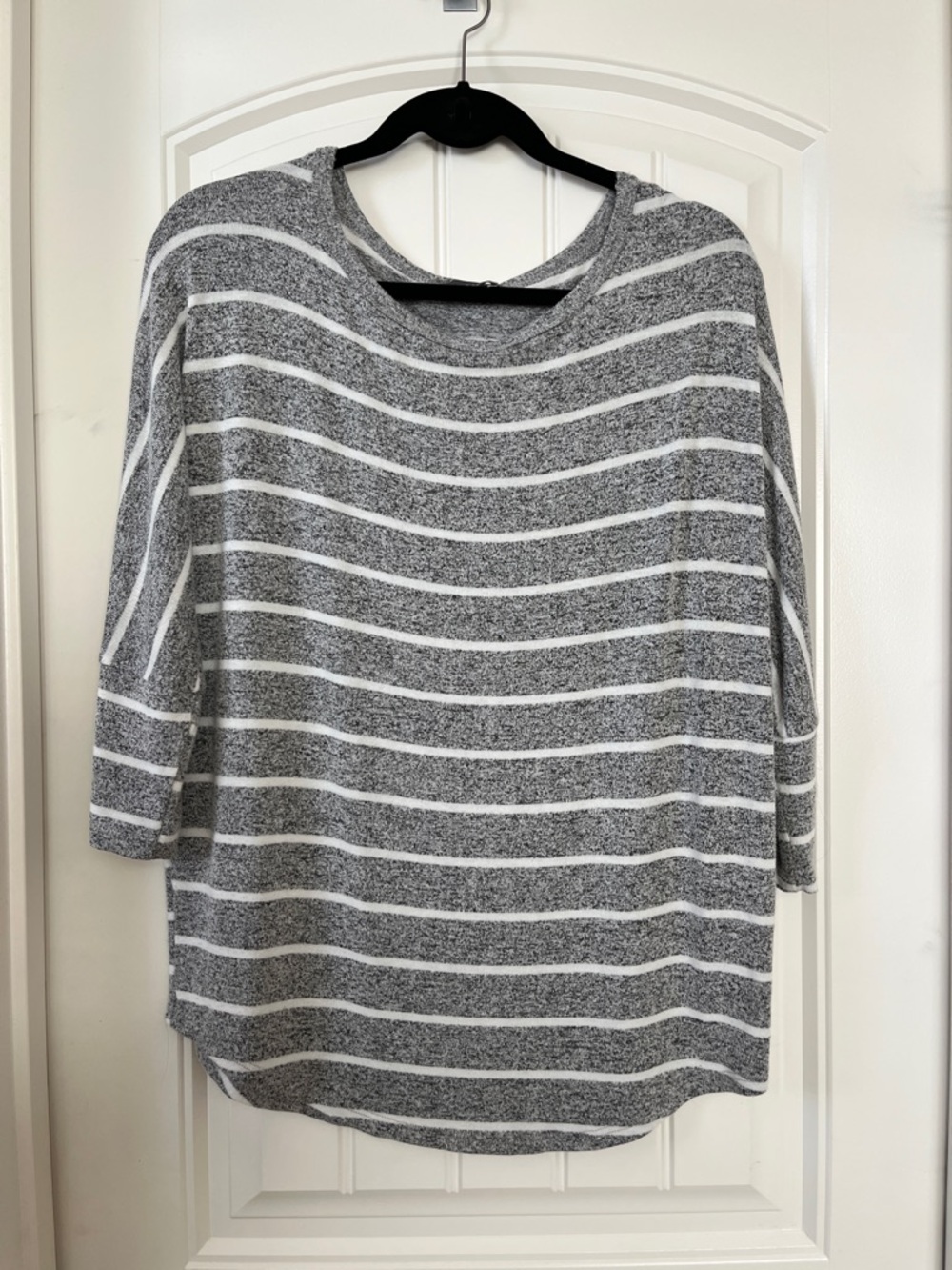 Striped dolman knit top